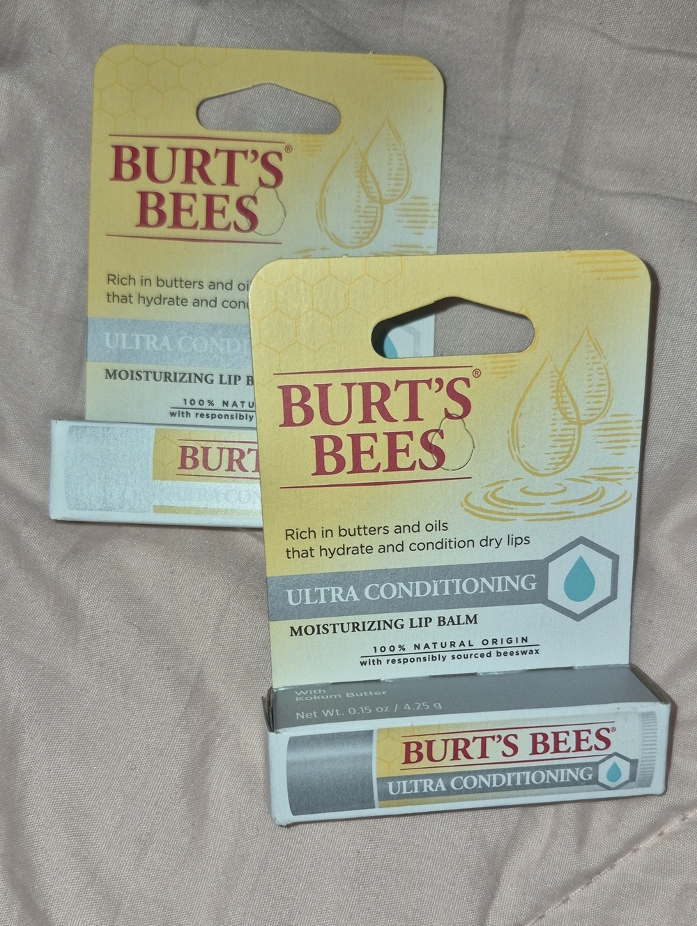 Burt's Bees Ultra Conditioning Moisturizing Lip Balm - You Get 2
